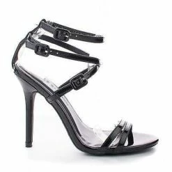 Adele163 By Wild Diva, Strappy Ankle Wrap Multi Buckle Stiletto Dress High Heel Sandals New