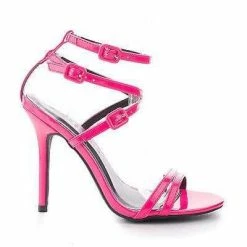 Adele163 By Wild Diva, Strappy Ankle Wrap Multi Buckle Stiletto Dress High Heel Sandals New