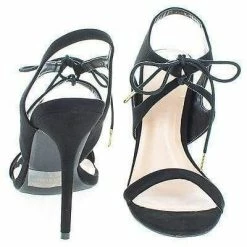 New Adele223 By Wild Diva, Open Toe Strappy Lace Tie Up Stiletto Heel Pumps