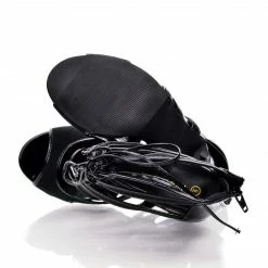 Adele64 By Wild Diva, Peep Toe Patent Contrast Cut Out Strappy Lace Up Stiletto Heels