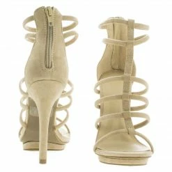 Wild Diva New Amy39 Open Toe Caged Stiletto High Heeled Sandals