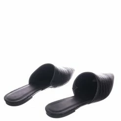 Wild Diva Celica01 Pointed Toe Flat Mule - Women Backless Slip On Slipper Shoes