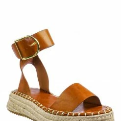 Wild Diva Emera01 Tapered Espadrille Flatform Sandal - Womens Ankle Strap Open Toe Shoes New