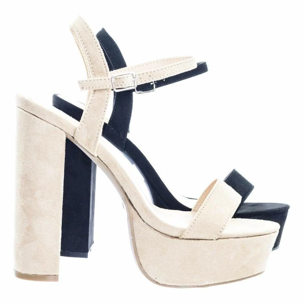 Fanny01 By Wild Diva Retro Classic Chunky Block Heel Platform Open Toe Dress Sandal New