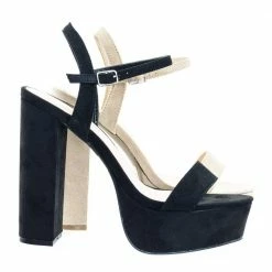 Fanny01 By Wild Diva Retro Classic Chunky Block Heel Platform Open Toe Dress Sandal New
