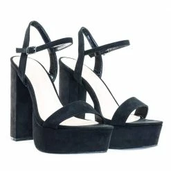 Fanny01 By Wild Diva Retro Classic Chunky Block Heel Platform Open Toe Dress Sandal New