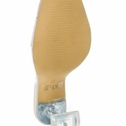 Wild Diva Flirt01 Lucite Mule Heel Sandals - Womens Transparent Backless Open Toe Shoes New