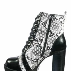 Wild Diva New Glenna05 Laced Up Ankle High Bootie - Womens Dressy Military Combat Boots