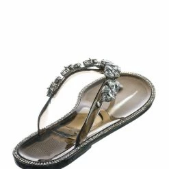 Wild Diva New Joanie214 Lucite Rhinestone Crystal Jelly Sandal - Jelly Thong Flip Flip