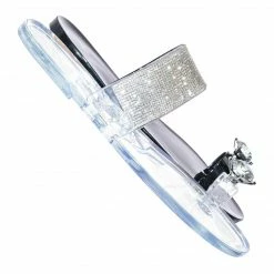 Wild Diva Jolie10 Rhinestone Jelly Toe Ring Sandals - Womens Crystal Pvc Toe Loop Glides New