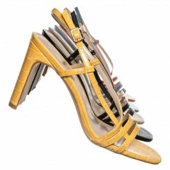 Wild Diva Kaiya1 Barely There Flat Block Heel Sandal - Open Squared Toe Animal Croc Print New