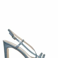 Wild Diva Kaiya1 Barely There Flat Block Heel Sandal - Open Squared Toe Animal Croc Print New