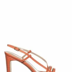 Wild Diva Kaiya1 Barely There Flat Block Heel Sandal - Open Squared Toe Animal Croc Print New