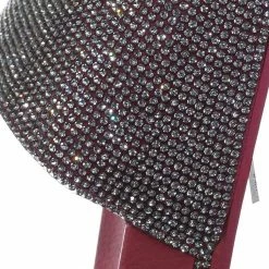 Wild Diva New Marty Rhinestone Crystal Footbed Slipper - Women Molded Comfort Flat Sandal