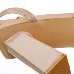 Wild Diva New Maze01 Lucite Transparent Open Square Toe Sandal - Clear Chucky Triangle Heel