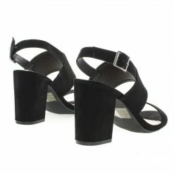 Susie30 By Wild Diva, Open Toe Sling Back Heeled Mule Sandals