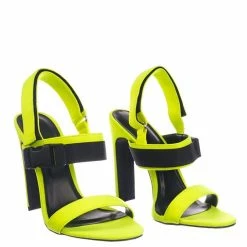 X2B New Thalia3 Sport Flat High Heel Sandal - Women's Neoprene Hook & Loop Strappy Shoe