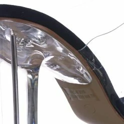 X2B Thalia4 Barely These Clear Chunky Flat Block Heel - Lucite Mule Slide Sandal