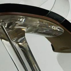 X2B New Thalia5 Lucite Clear Block Heel Sandal - Vinyl Acetate Chunk Transparent Strap