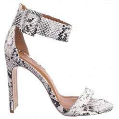 X2B New Thalia6 Barely There Thin Wide Block High Heel Sandal -Ankle Strap Open Toe Shoe