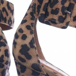 X2B New Thalia6 Barely There Thin Wide Block High Heel Sandal -Ankle Strap Open Toe Shoe