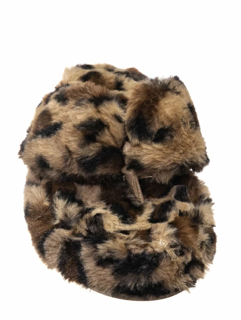 Bamboo New Warmness05 Fluffy Faux Rabbit Fur Sandal - Flatform Thong Flip Flop Slipper