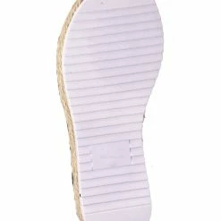 Forever Link New Sensational32K Girls Espadrille Flatform Sandal - Children Thread White Platform