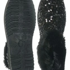 Bamboo Annie51 Shearling Sequins Slipper - Women Faux Fur Lined Bootie New