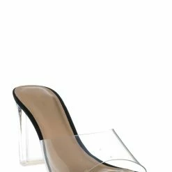 Bonnibel New Shia4 Acrylic Glass Slipper - Women's High Heel Lucite Sandal