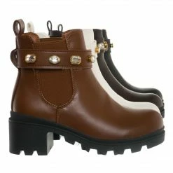 Forever Link Pacific08K Children's Rhinestone Jewel Chelsea Boots - Girl Ankle Bootie