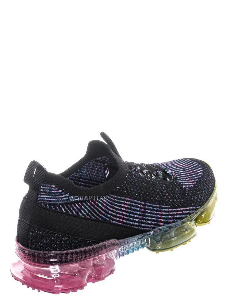 Forever Link Flow19 Stretch Elastic Mesh Sneaker - Festival Lace Up Rubber Air Bubble Cushion