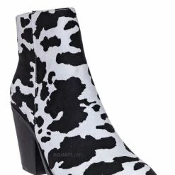 Bamboo Upstream03 Classic Block Heel Bootie New