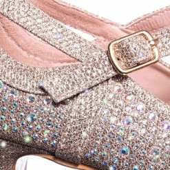 Forever Link New Jemma22 Rhinestone Glitter Pump - Women's Mary Jane Evening Dress Heel