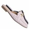 CityClassified New Terrace Puffy Quilted Flat Loafer Mule - Women Slipper W Horse Bit Detail