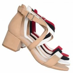 CityClassified Trial Low Block Heel Strappy Sandal - Women Dressy Chunky Dance Bride Wedding Ballroom Graduation Tacones Formal Summer Pump Comfort Shoes