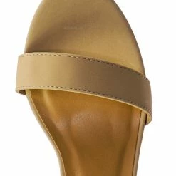 Bamboo Striking01 Retro Chunky Block Heel Sandal - Womens Open Toe Two Piece Dress Shoe
