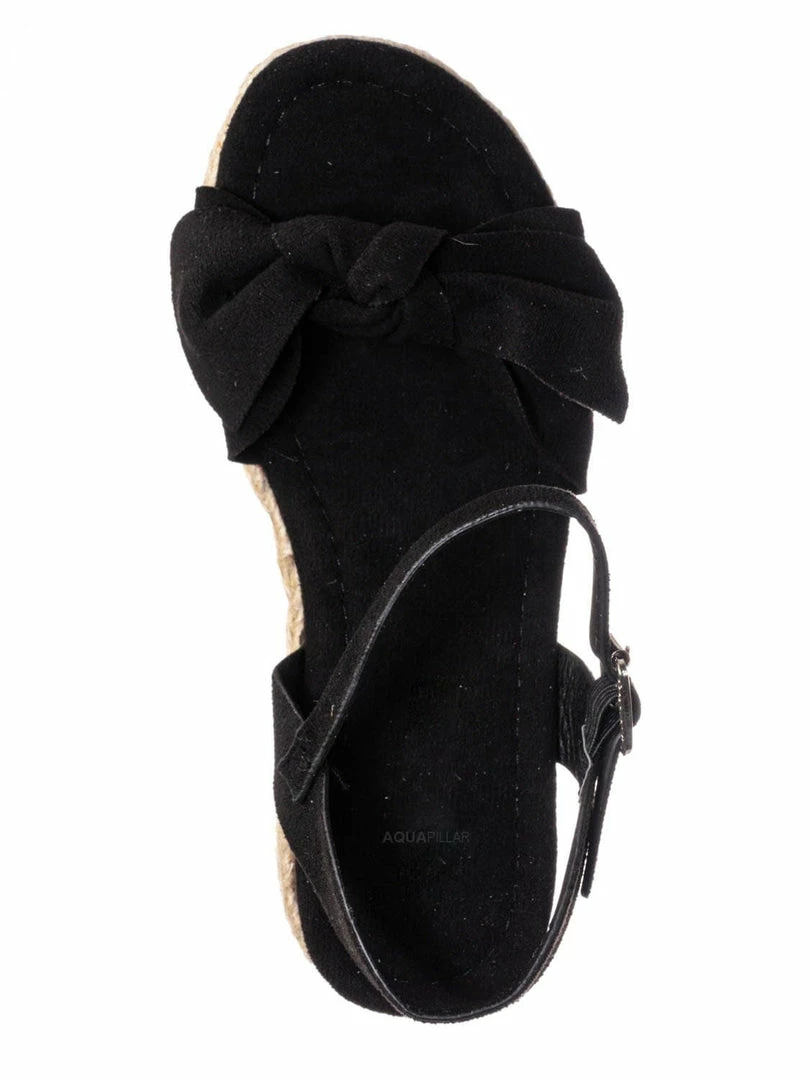 Forever Link New Sensational32K Girls Espadrille Flatform Sandal - Children Thread White Platform