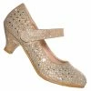 Forever Link New Jemma08K Children Girl Rhinestone Crystal Glitter Pump For Wedding & Parties