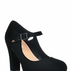 CityClassified New Denny Foam Padded Mary Jane Dress Pump -Women Chunky Block High Heel Office Shoe