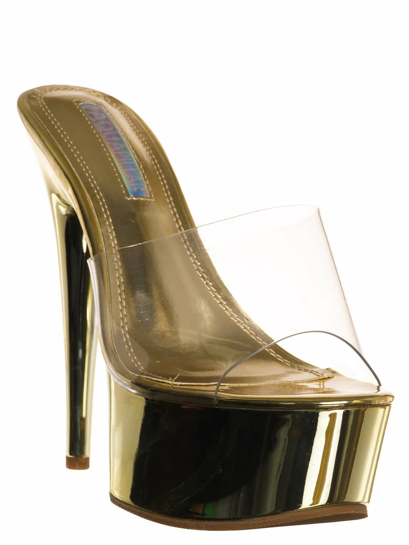 Liliana Mafia4 Clear Perspex High Heel Platform - Women Dance Shoes