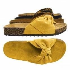 Forever Link Berk24 Molded Footbed Slipper Sandal - Women Comfort Contour Cork Slip On Shoes