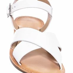 Soda Tire2 Children Girl Open Toe Flat Sandal W Ankle Strap