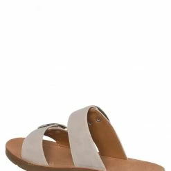 Soda Hello Lightweight Foam Footbed Slide Sandal, Women Double Buckle Slipper New