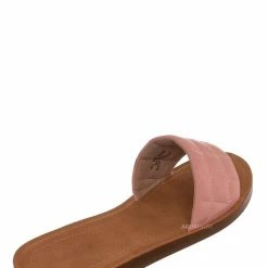 Soda Kane Comfortable Foam Padded Quilted Slide Sandal New