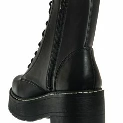 Soda Fling Utilitarian Combat Boots On Chunky Platform - Unisex Bootie. New