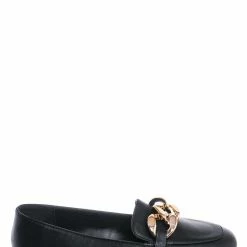 Bamboo Reaching25 Chained Flat Loafer - Comfortable Quilted Insole Slip On Shoes