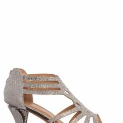 Forever Link Perform60 Rhinestone Crystal High Heel Sandal - Women Glitter Dress Shoes
