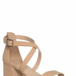 CityClassified Trial Low Block Heel Strappy Sandal - Women Dressy Chunky Dance Bride Wedding Ballroom Graduation Tacones Formal Summer Pump Comfort Shoes