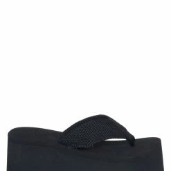 Wild Diva Heat01 EVA Foam Platform Wedge Thong Sandal, Women Summer Slipper