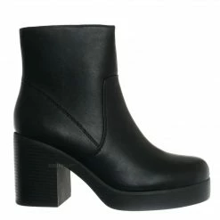 Soda Unfurl Classic Block Heel Dress Boots - Women Ankle Bootie